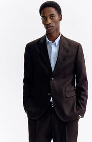 H&M Regular-fit linen-blend jacket