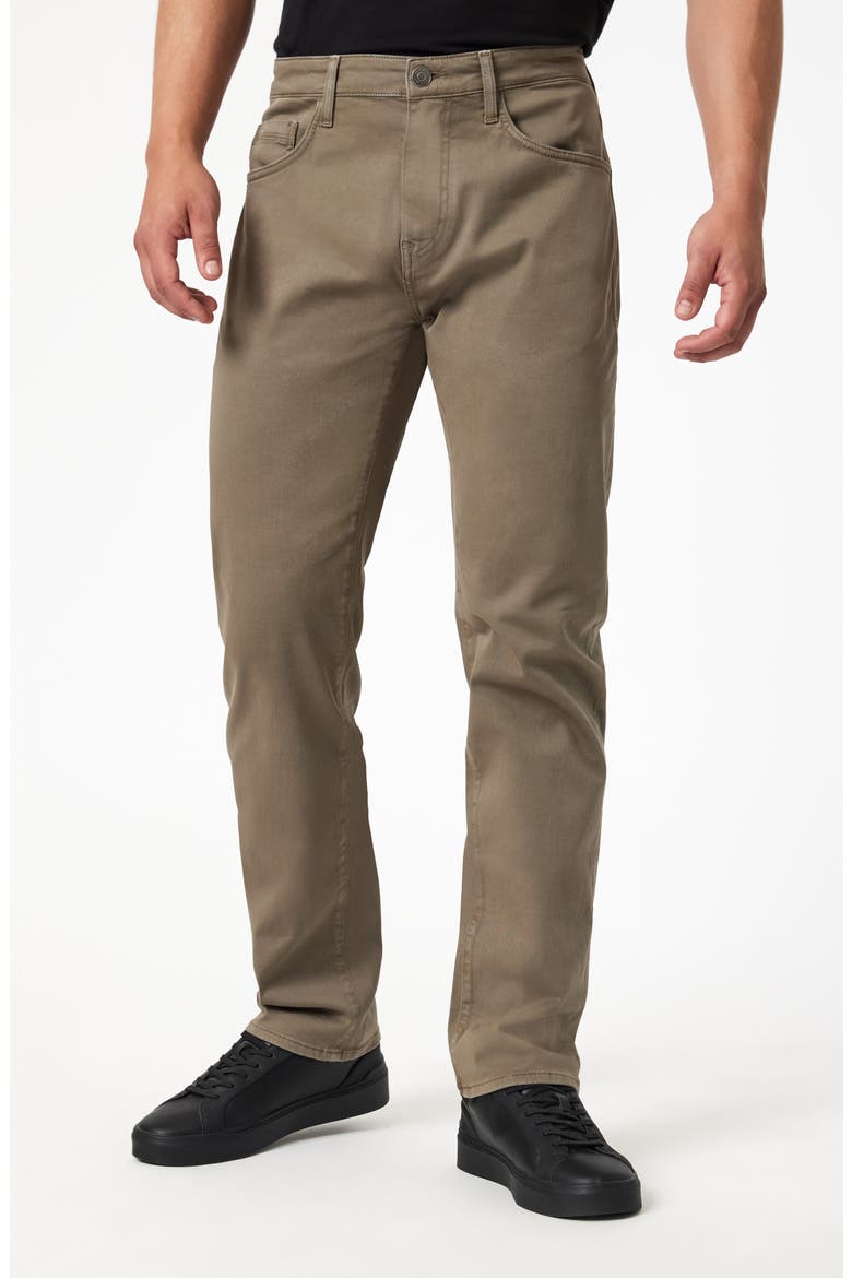 Zach Straight Leg Twill Pants, Main, color, OLIVE CASUAL TWILL