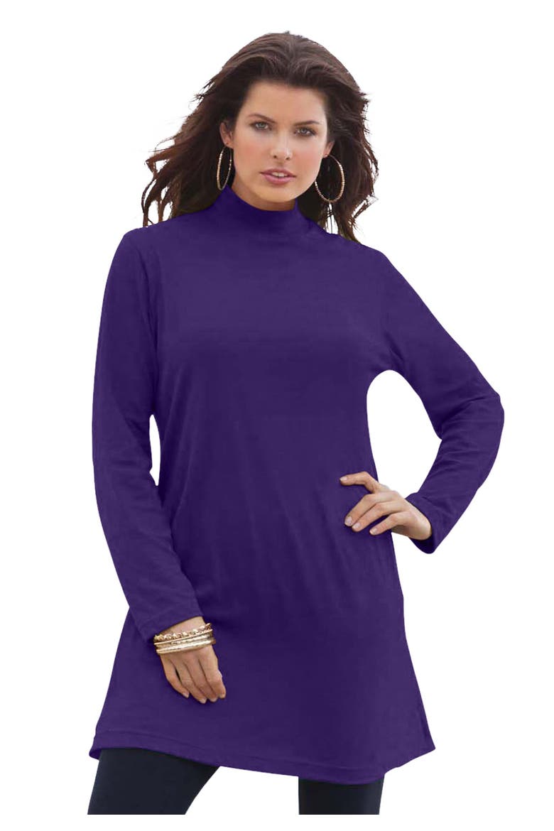 Ultimate Mockneck Tunic, Main, color, MIDNIGHT VIOLET