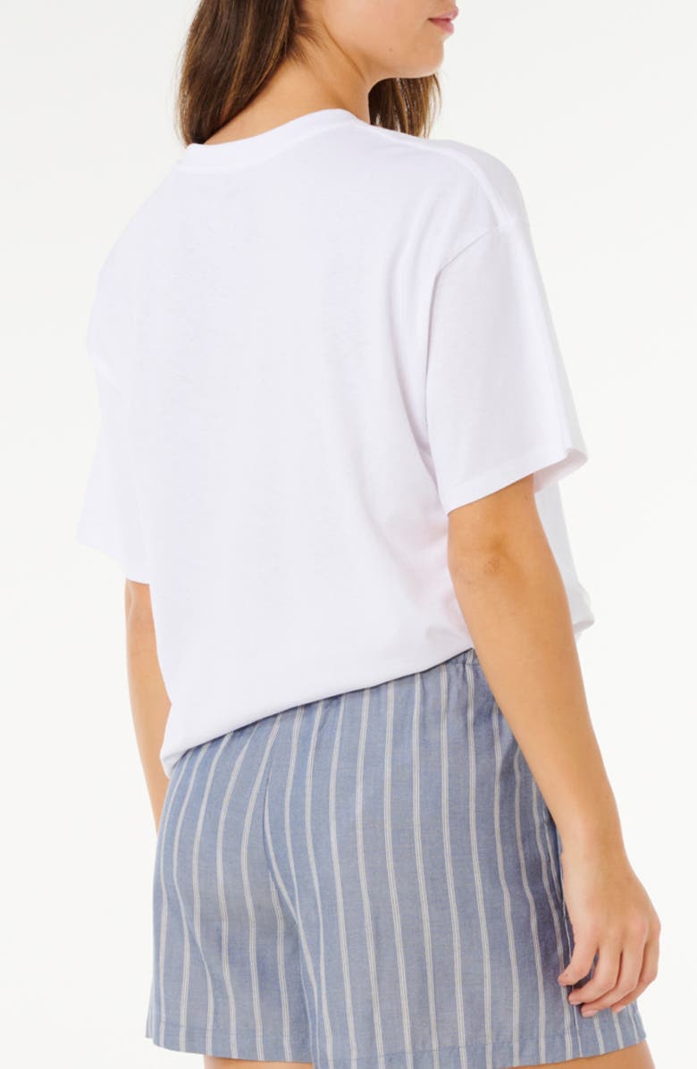 Rip Curl Poolside Heritage Relaxed Graphic T-Shirt, Alternate, color, Optical White