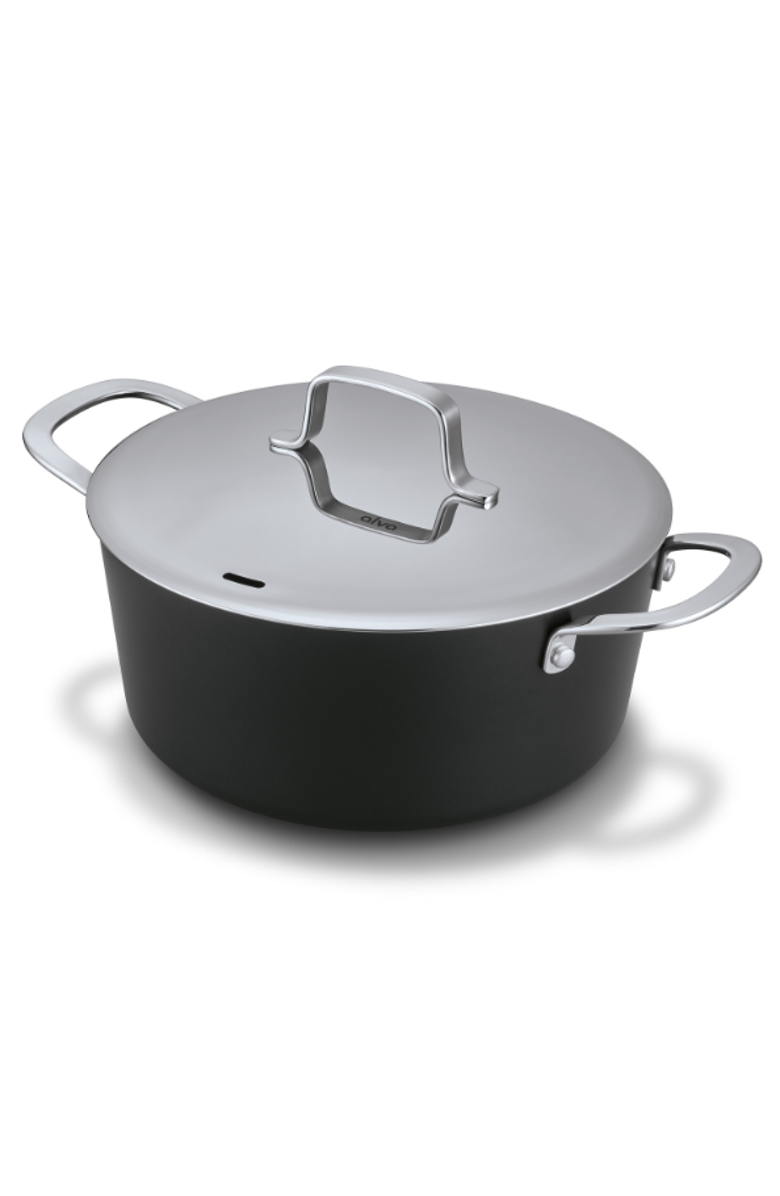 Alva Maestro Nonstick Stock Pot with Lid, Main, color, Black