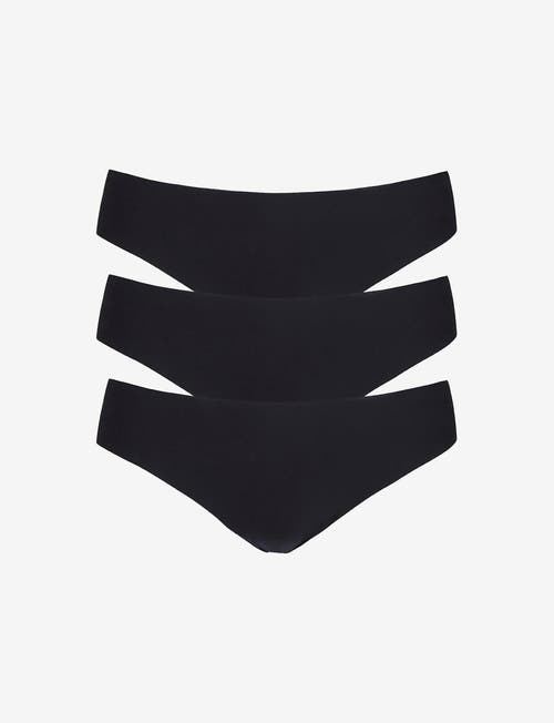 Commando Butter Mid-rise Thong 3-pack In Beige