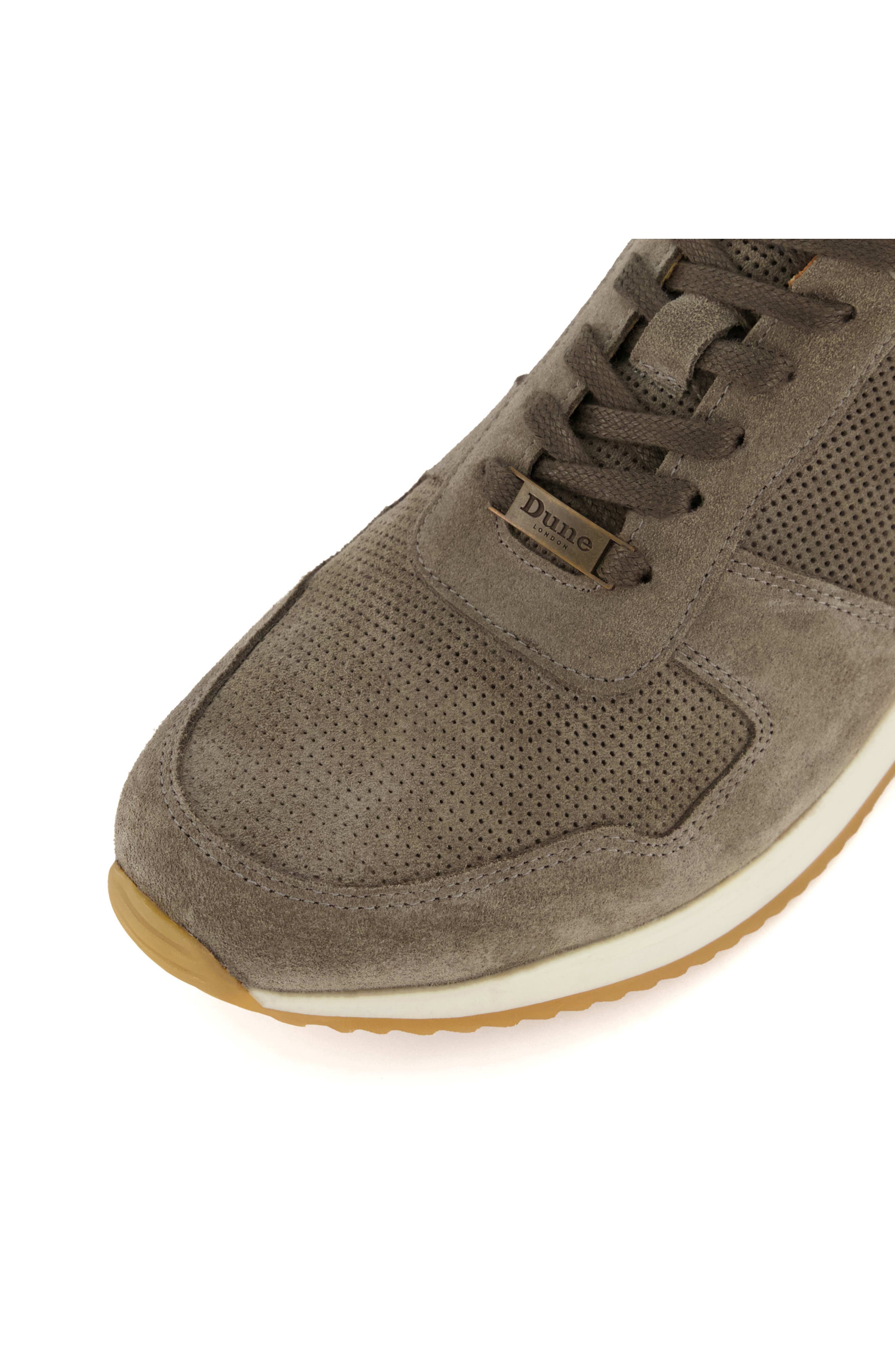 Dune London Trilogy Sneaker, Alternate, color, Grey