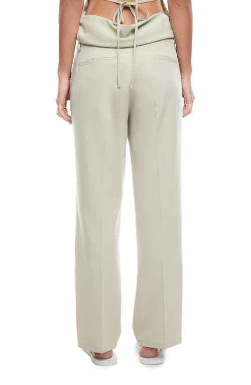 Shop Lioness Bessette Low Rise Pants In Matcha