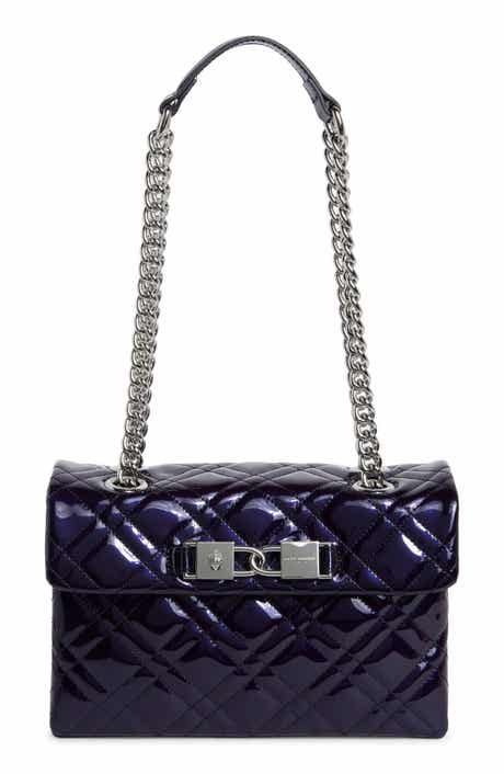 Kingsley Quilted Patent Leather Shoulder Bag