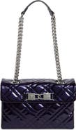 Kurt Geiger London Kingsley Quilted Patent Leather Shoulder Bag