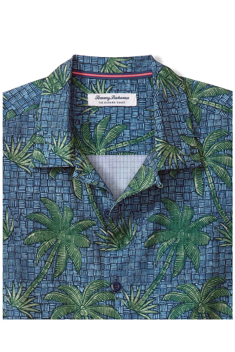 Bahama Coast Palma Rattan IslandZone® Camp Shirt, Alternate, color, BERING BLUE