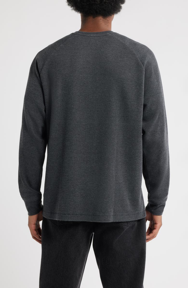 BP. Thermal Long Sleeve Raglan T-Shirt, Alternate, color, Black Washed