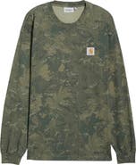 Carhartt Work In Progress Camo Combi Long Sleeve Organic Cotton T-Shirt