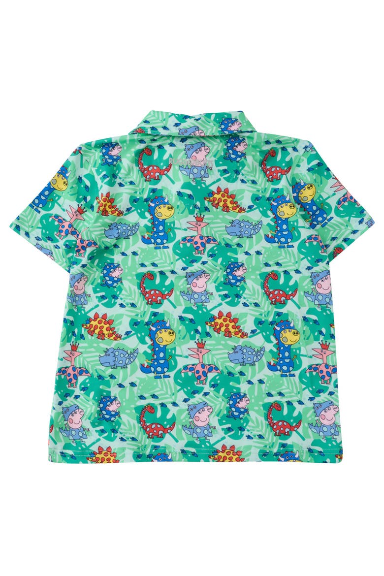 Peppa Pig & Friends Knit Short Sleeve Performance Polo, Alternate, color, Dinosaur Peppa Pig & Friends