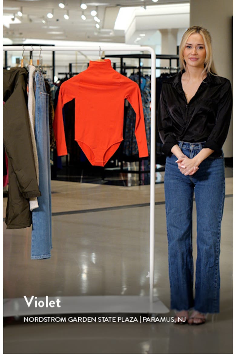 Essential Bodysuits Mock Neck Long Sleeve Bodysuit video