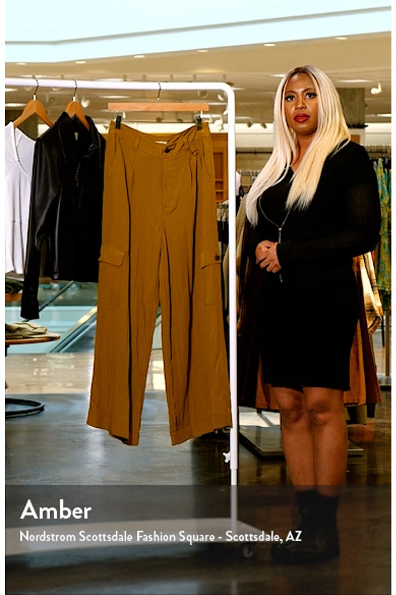 Drapey Wide Leg Cargo Pants video