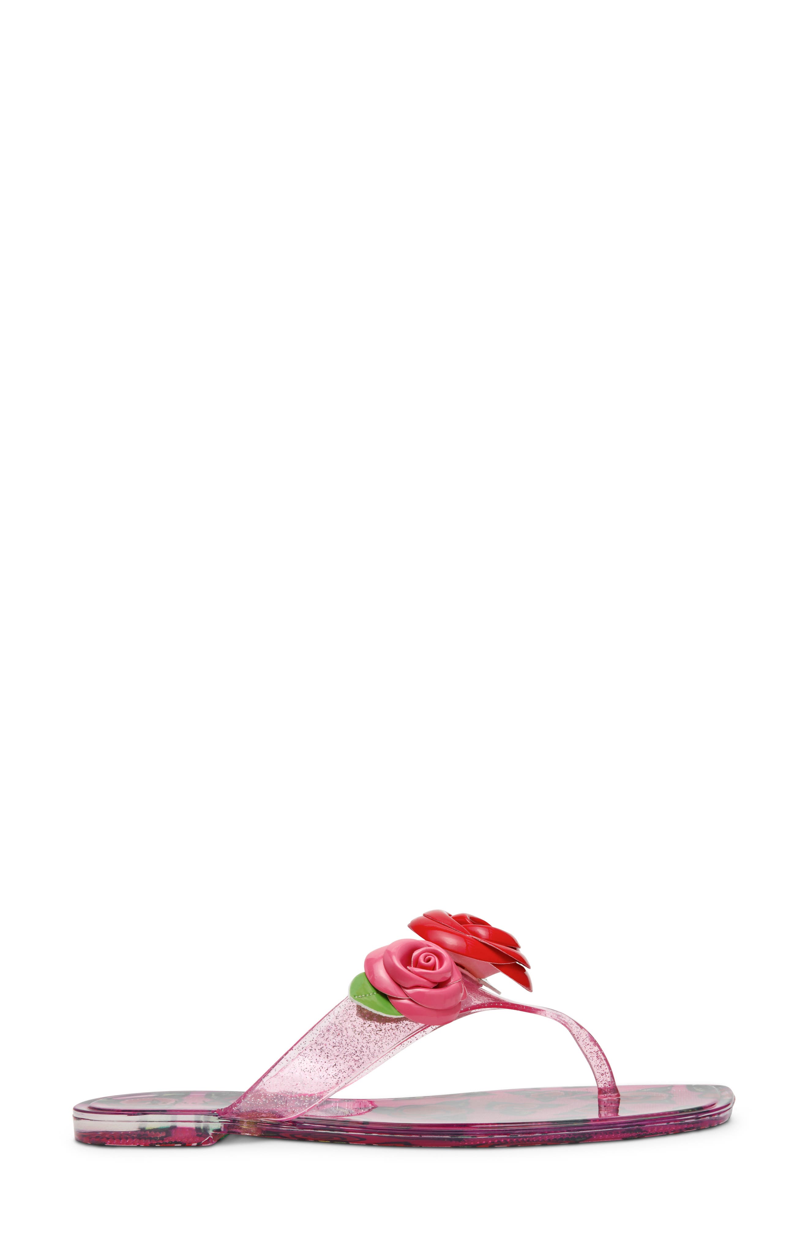 Trenten Jelly Flip Flop, Alternate, color, FUCHSIA/ ROSE
