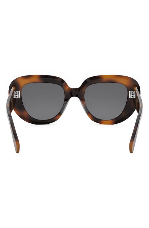 Celine Bold 3 Dots 51mm Gradient Butterfly Sunglasses In Blonde Havana/smoke