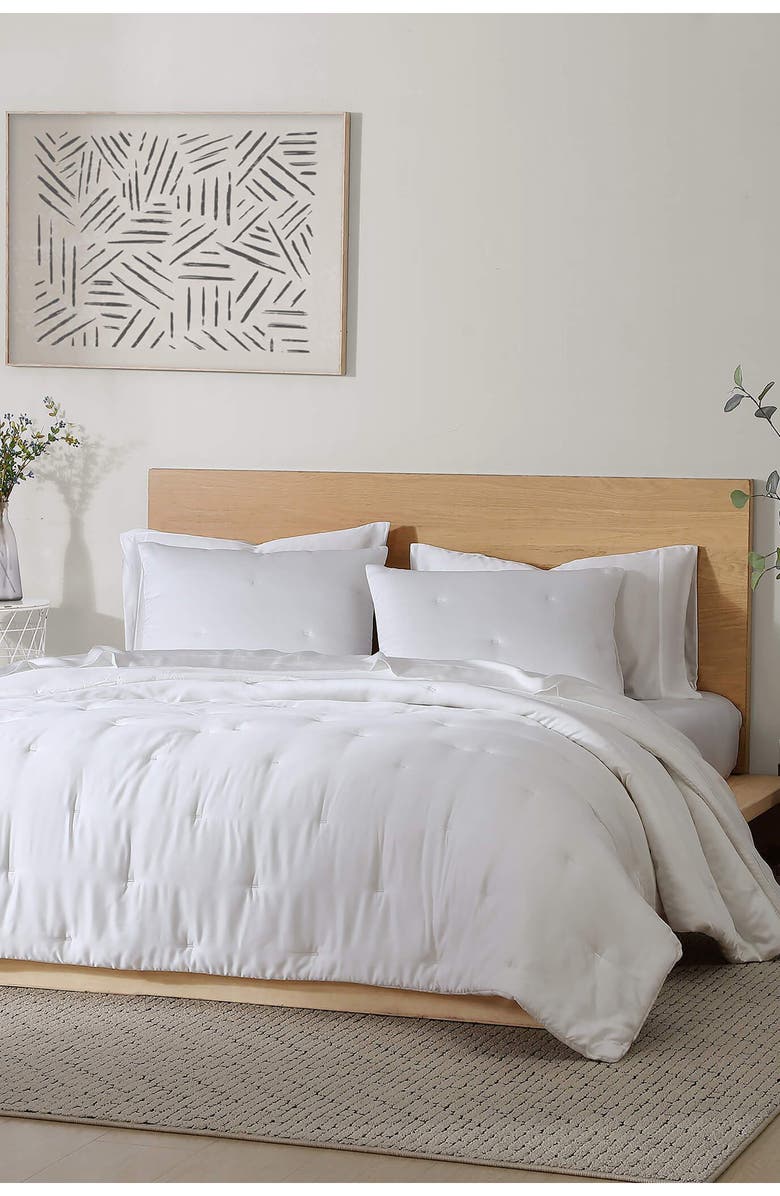 Sunday Citizen Silky Stitch Comforter, Alternate, color, White