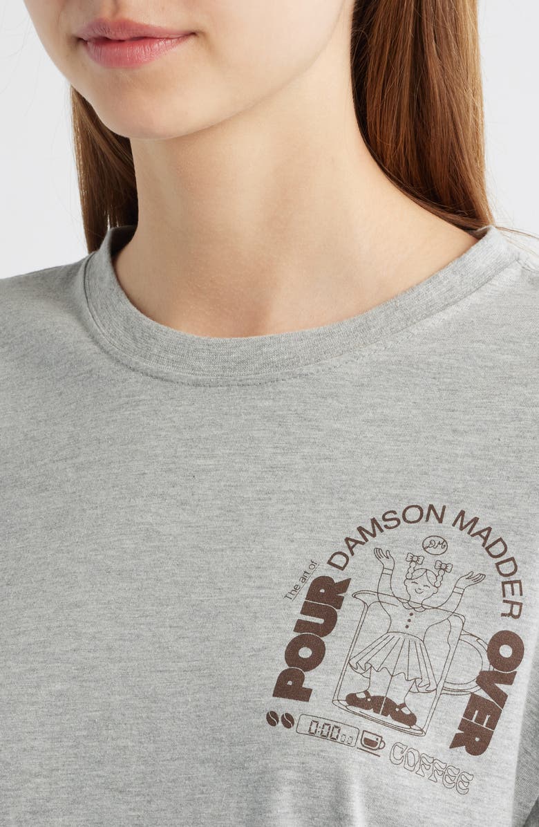 Damson Madder Pour Over Coffee Graphic T-Shirt, Alternate, color, Grey