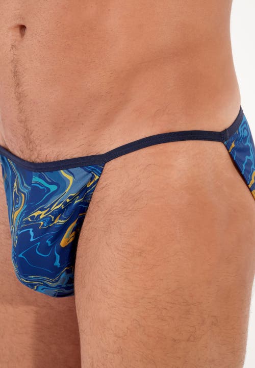 Hom Usa Funky Styles Tanga Briefs In Blue