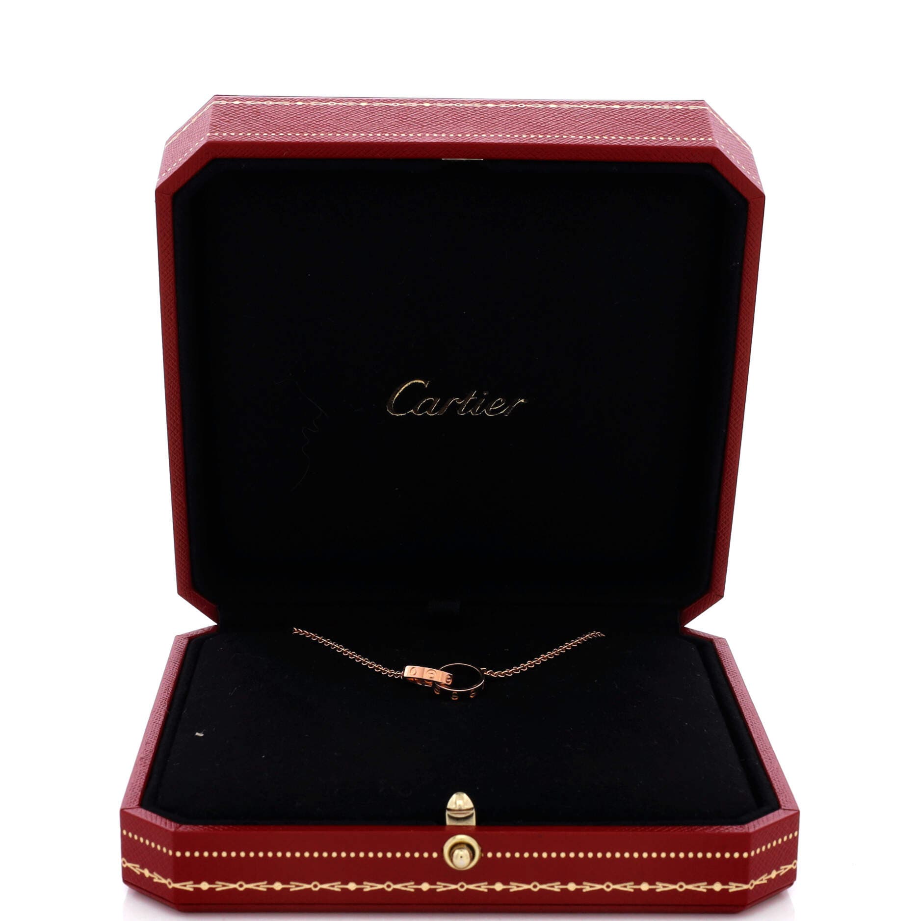 Love Interlocking Bracelet 18K Rose Gold, Alternate, color, Metallic Gold