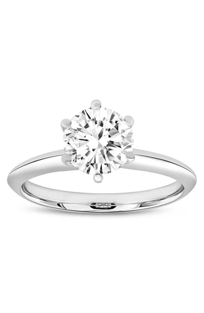 LuvMyJewelry Anea 14K Gold Round Cut Lab Grown Solitaire Diamond Engagement Ring - 1 Ct, Main, color,