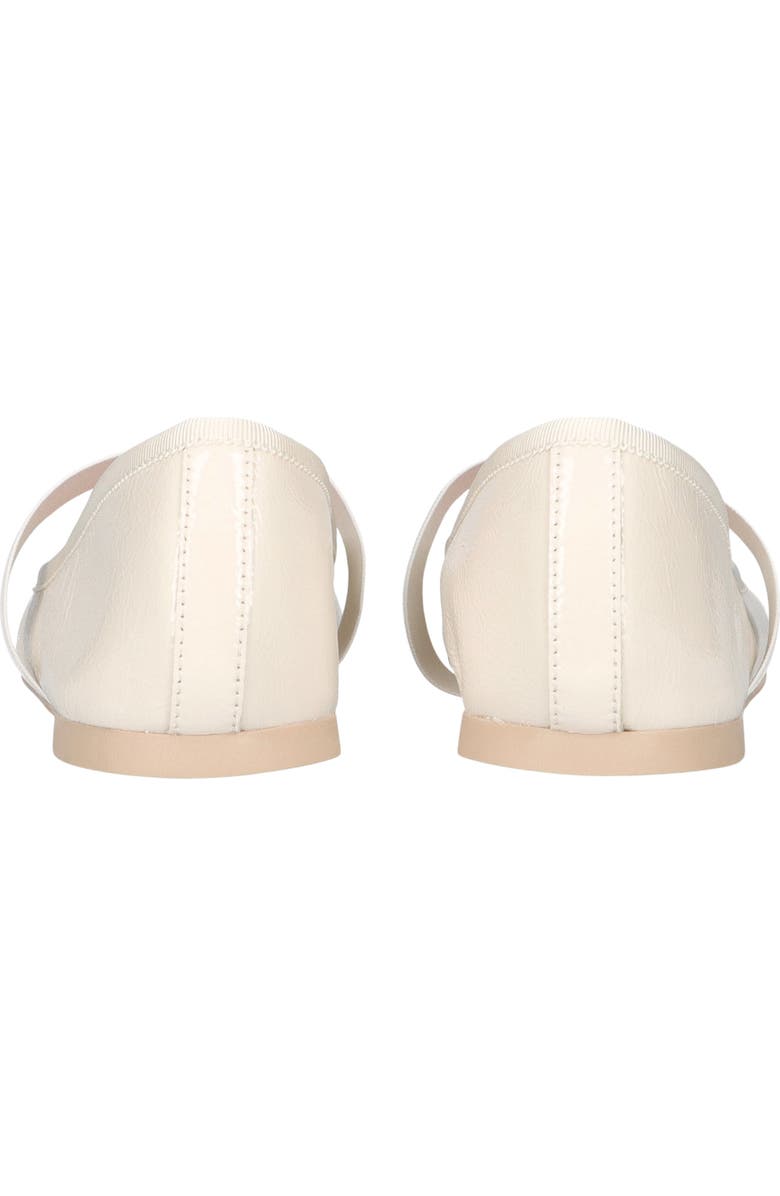 Pretty Ballerinas Round Toe Sacchetto Ballet Flat, Alternate, color, White