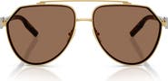 Dolce&Gabbana 62mm Oversize Pilot Sunglasses