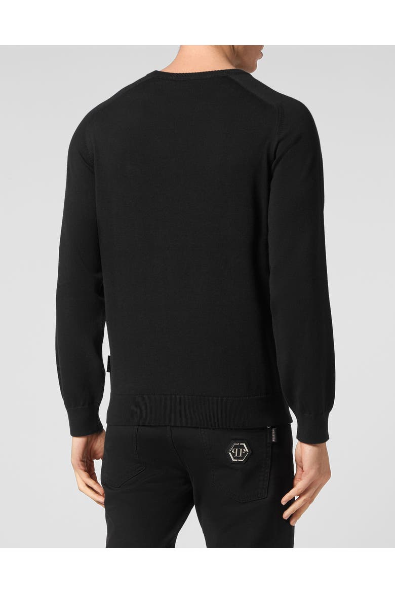 Pullover Round Neck Ls Men, Alternate, color, black