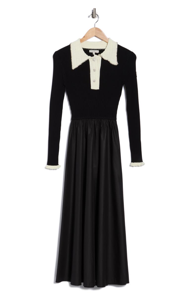 MOON RIVER Long Sleeve Midi Dress, Alternate, color,