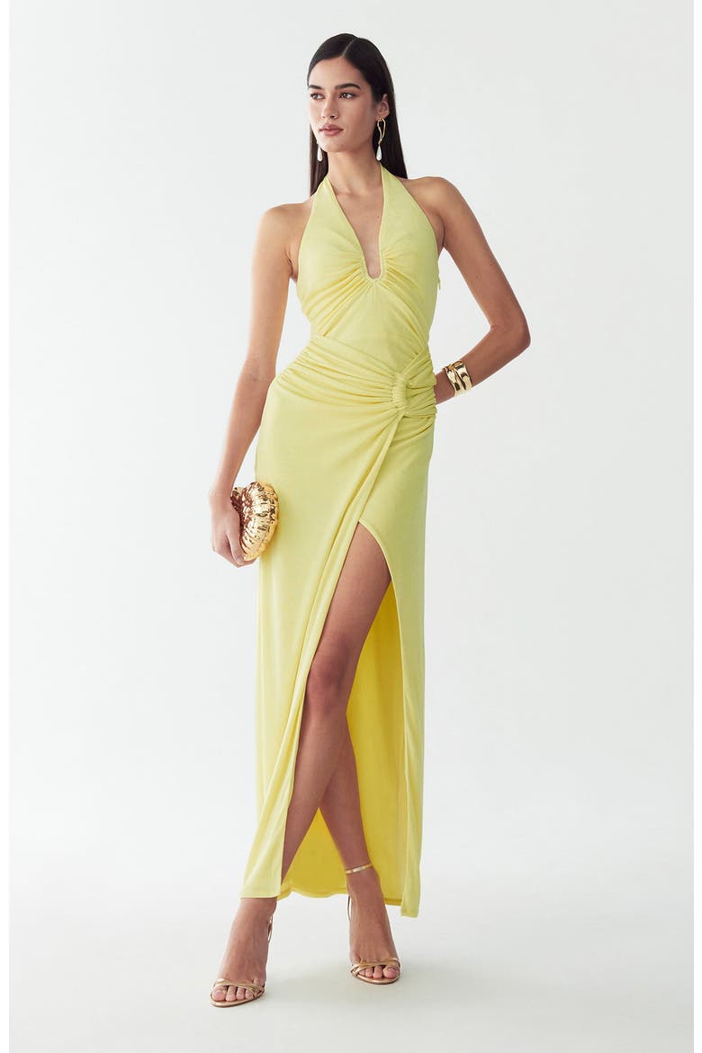 dakota maxi dress Dakota Chiffon Maxi Dress With Scarf / Ivory Oversized Floral Print | MESHKI