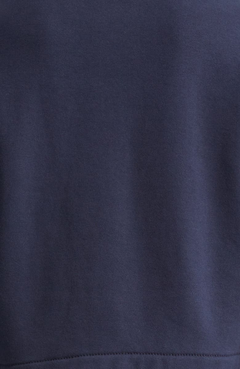 3.1 Phillip Lim Mixed Media Cotton Crop Sweatshirt, Alternate, color, Midnight- Midnight Multi