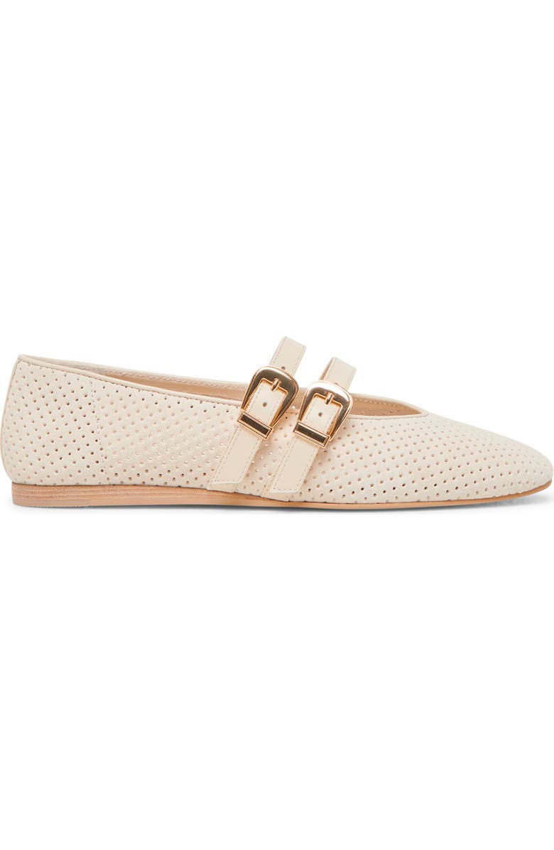 Dolce Vita Baylee Mary Jane Flat, Alternate, color, Bone Perforated Suede