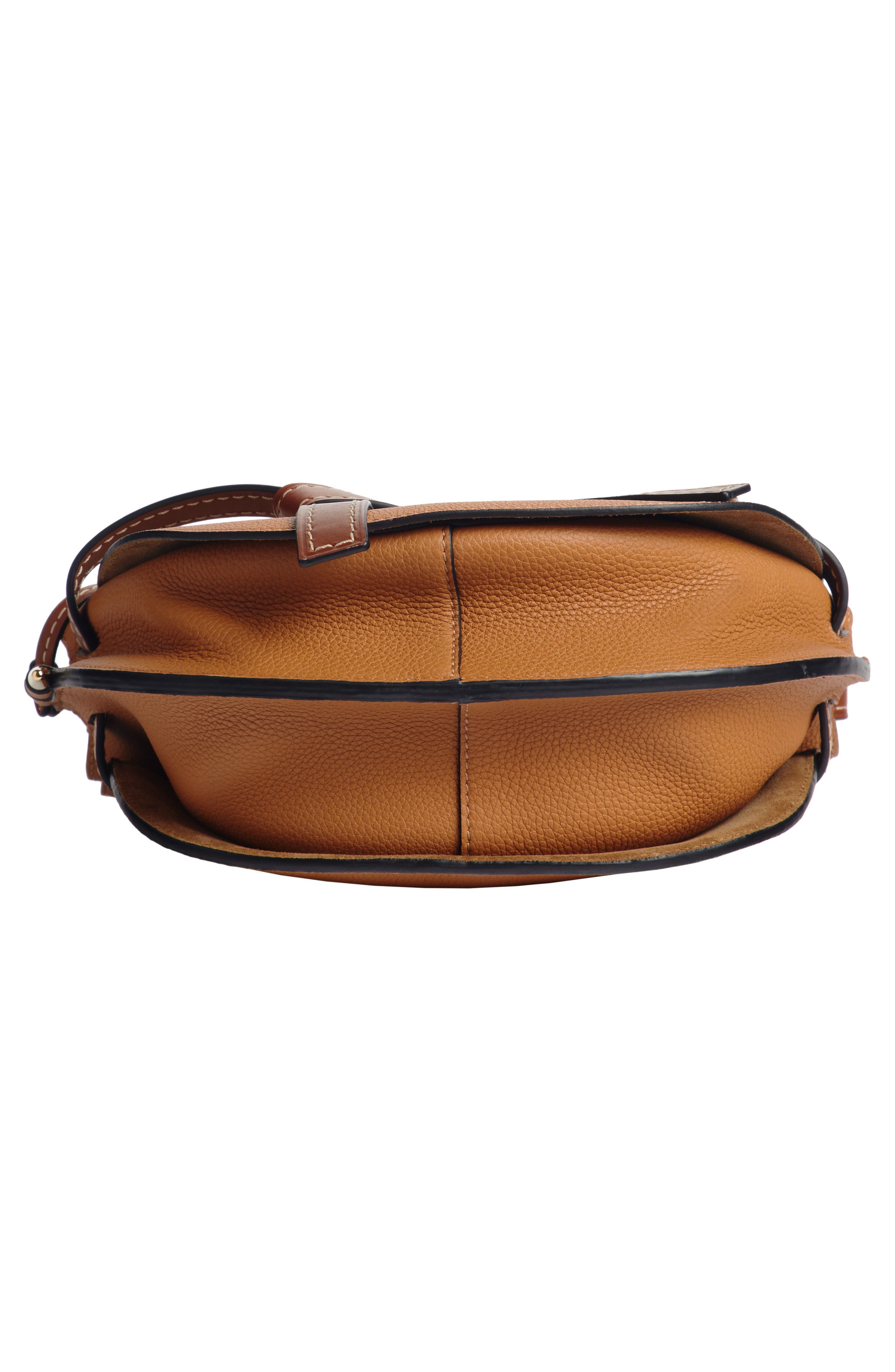 Gate Small Leather Crossbody Bag, Alternate, color, LIGHT CARAMEL/ PECAN