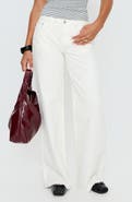 Princess Polly Darla Raw Hem Low Rise Straight Leg Jeans