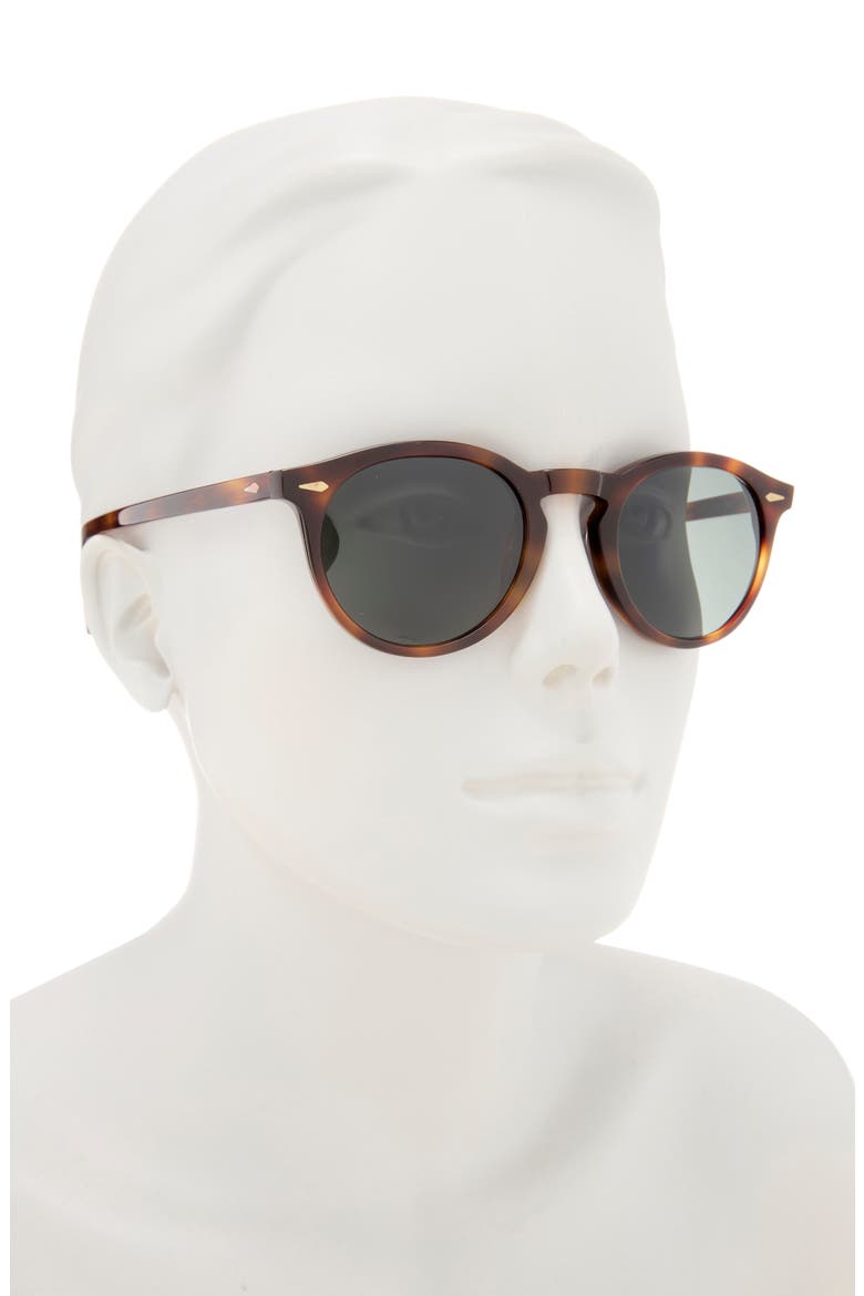 Excursionist Elite 49mm Round Polarized Sunglasses, Alternate, color, TORTOISE