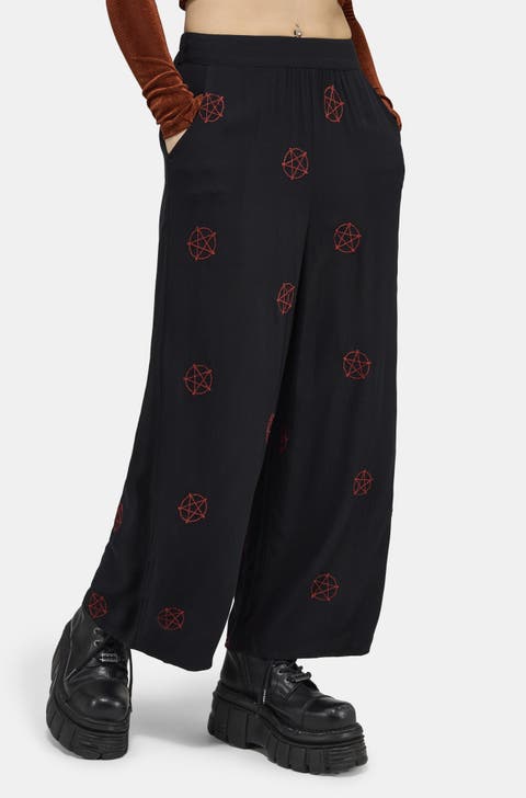 Druantia Moon Embroidery Trousers