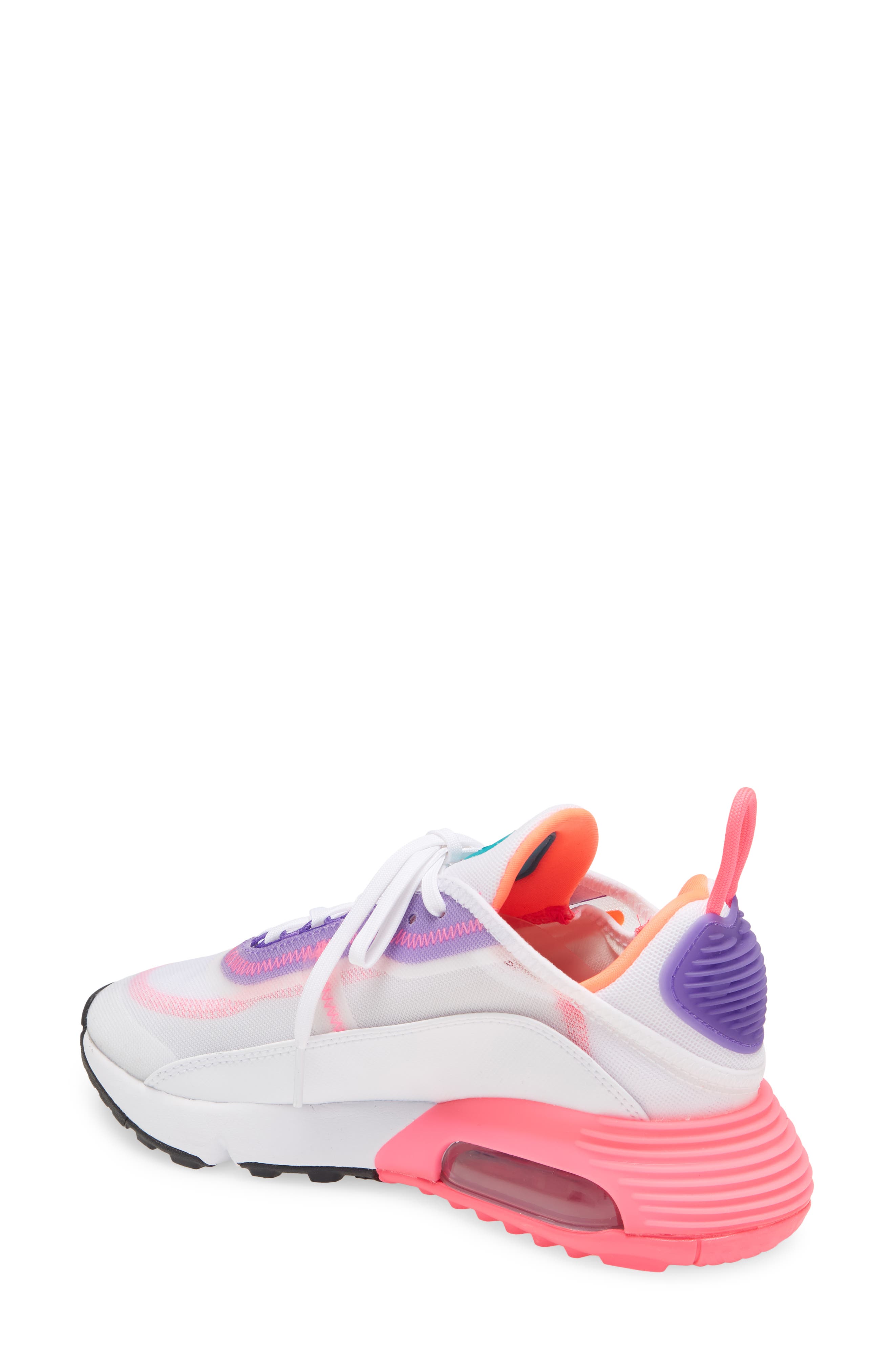 Air Max 2090 Sneaker, Alternate, color, WHITE/ ORANGE/ PHOTON DUST