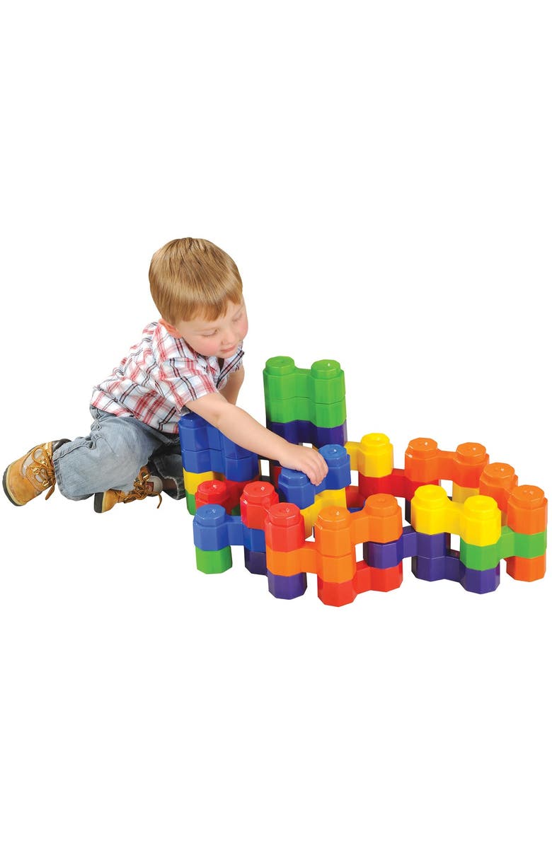 Kaplan Early Learning Company Jumbo Double Octagon Builders - 36 Pieces, Main, color, Multicolor
