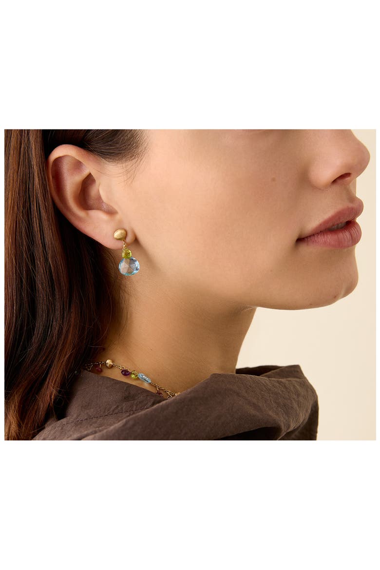 Paradise 18K Yellow Gold Semiprecious Stones Earrings, Alternate, color, 18K YELLOW GOLD