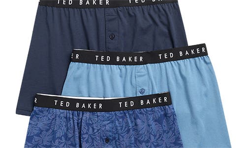 TED BAKER TED BAKER ASSORTED 3-PACK KNIT BOXERS