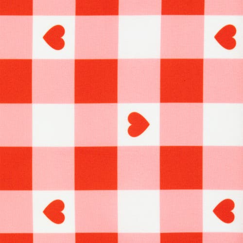 Northlight Checkered Hearts Valentine's Day Placemats In Red