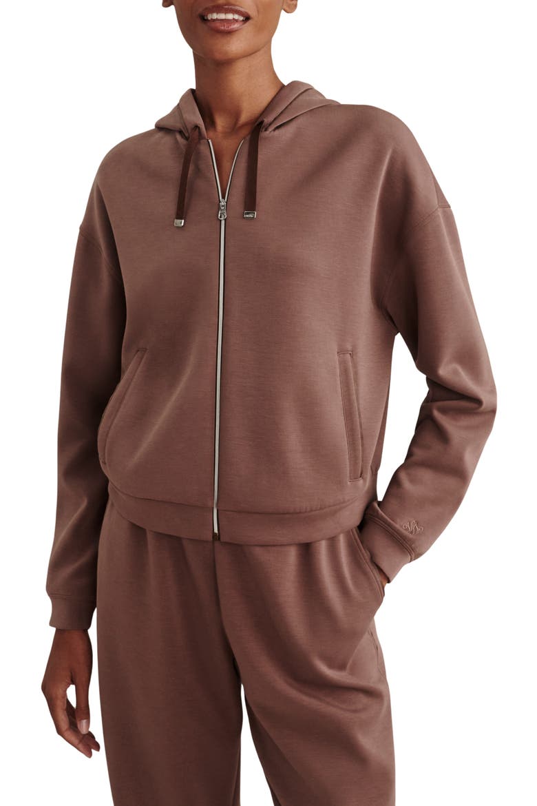 Jorgie Full Zip Hoodie, Main, color, COFFEE QUARTZ