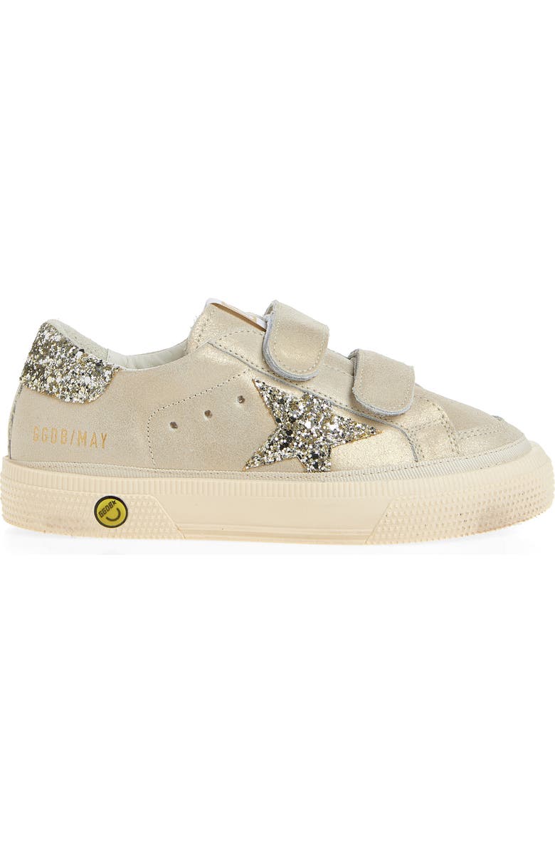 Golden Goose Kids' May School Sneaker, Alternate, color, Platinum