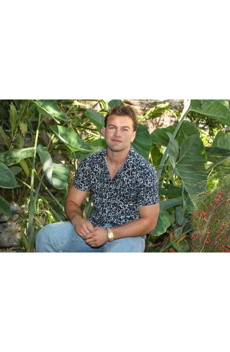 Ledger & Ford Hermosa Cheetah Shirt, Main, color, Black