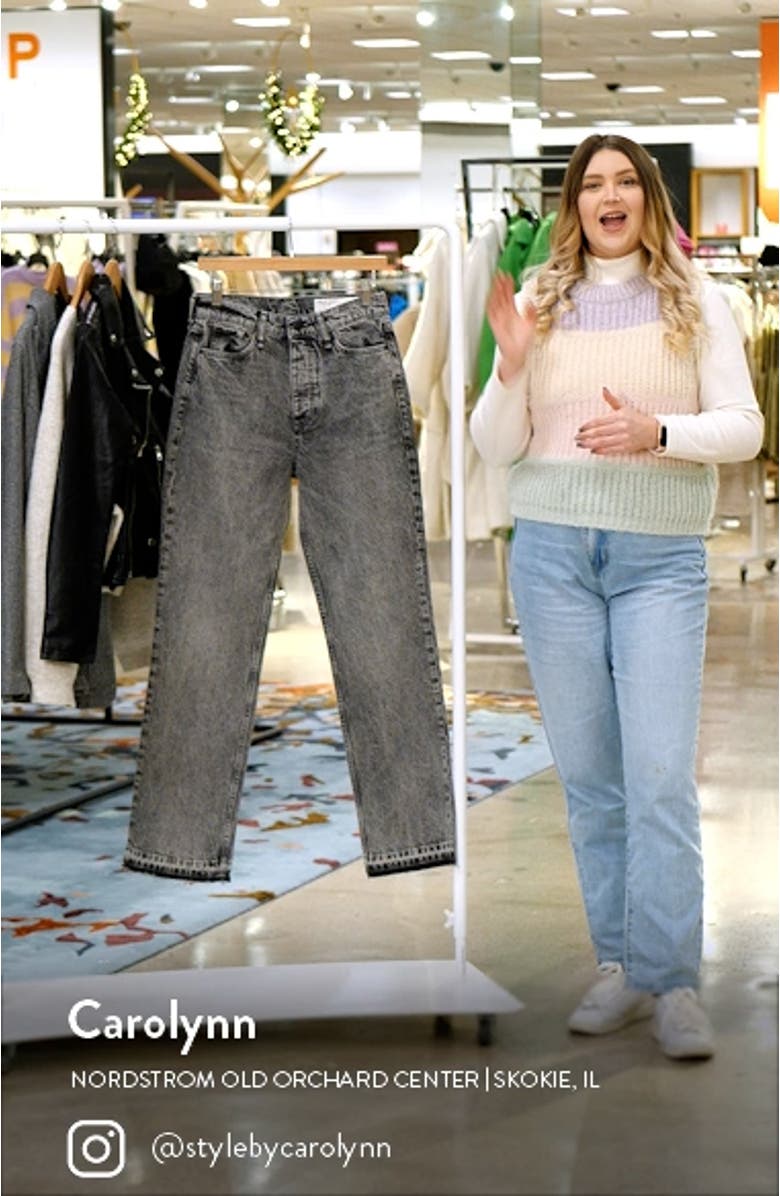 Alex Acid Wash Straight Leg Jeans, sales video thumbnail