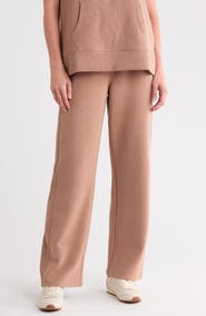 DKNY High Waist Straight Leg Pants
