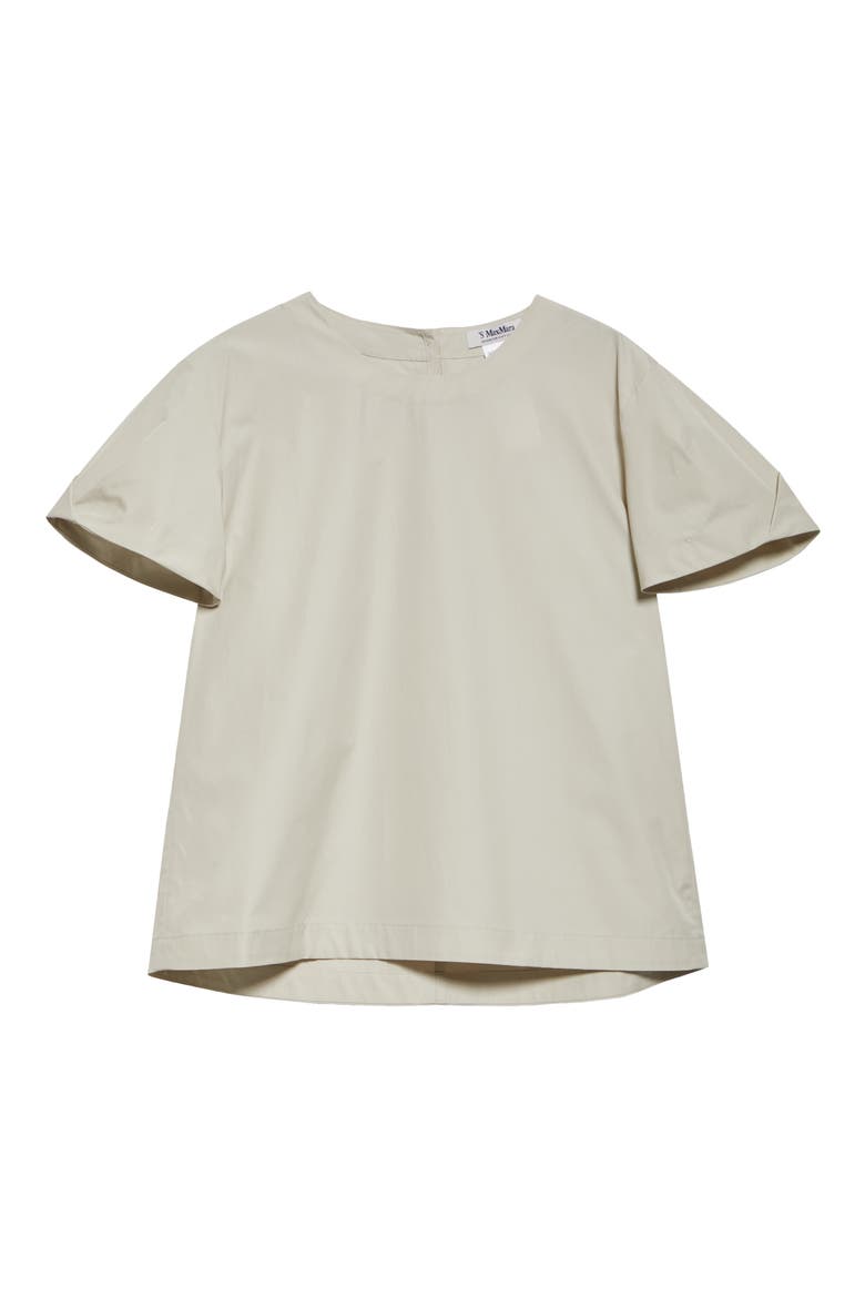 Dahlia Cotton Sateen Top, Alternate, color, SAND