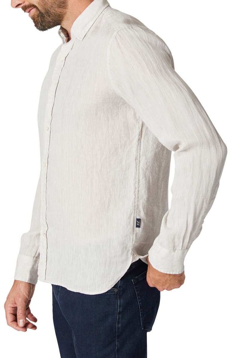 34 Heritage Solid Linen Chambray Button-Up Shirt, Alternate, color, Simply Taupe