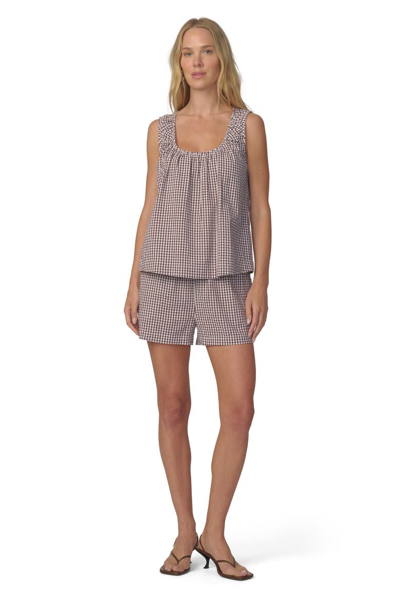 The Ana Sleeveless Top, Alternate, color, MACCHIATO GINGHAM