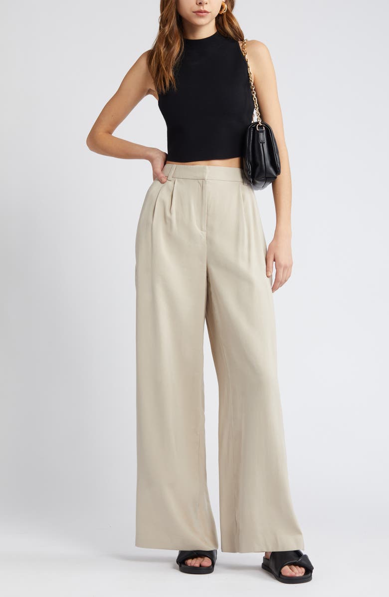 Open Edit Luxe Sculpt High Neck Tank, Alternate, color, 