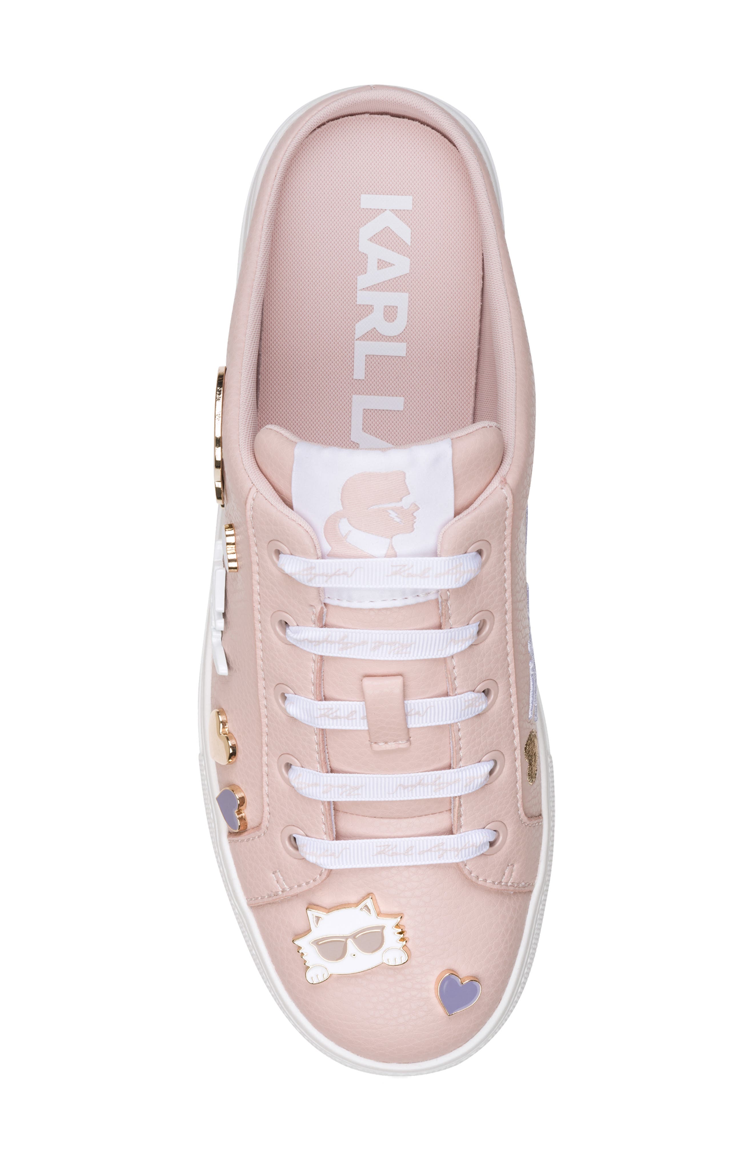 KARL LAGERFELD PARIS Cambria Mule Sneaker, Alternate, color, Peony Pink
