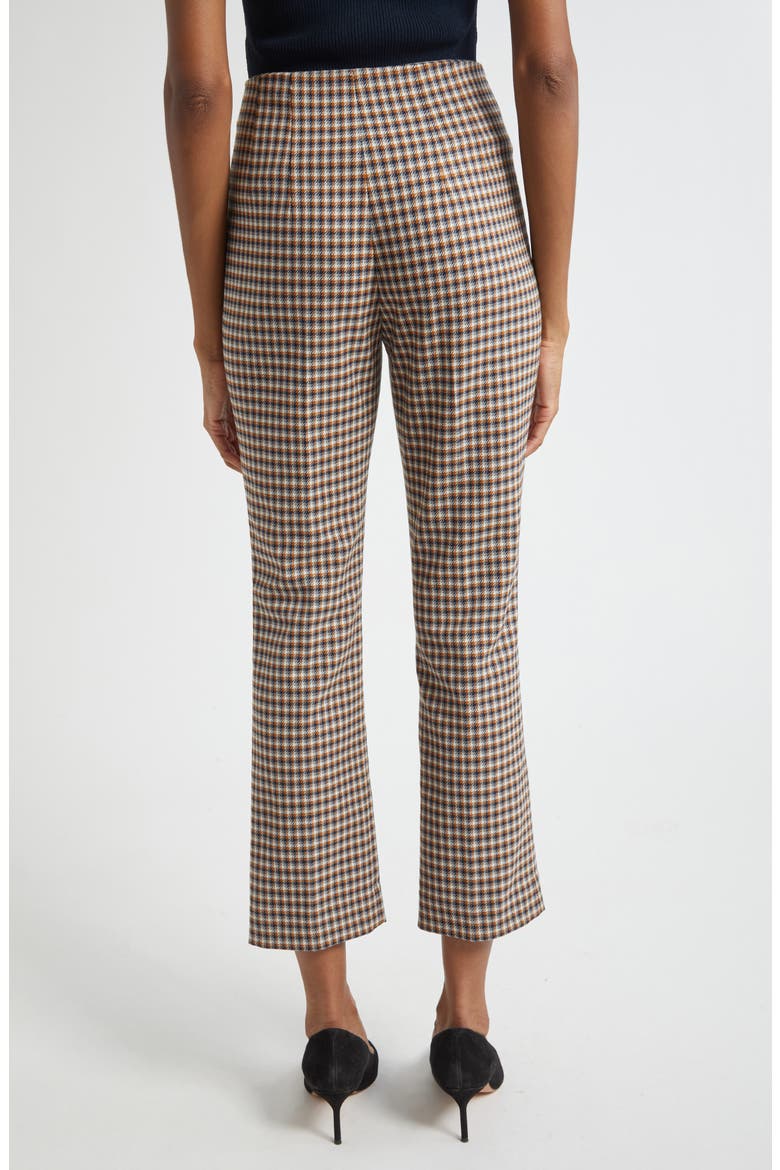 Kean Check Crop Pants, Alternate, color, NAVY MULTI